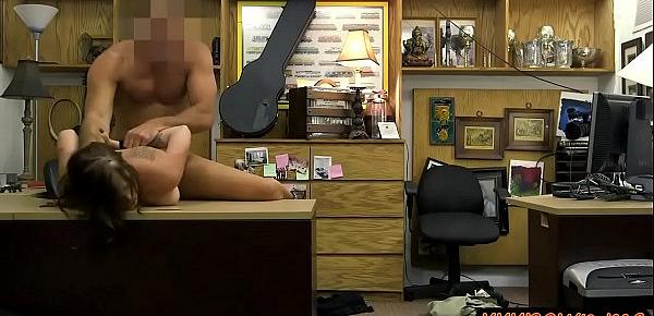  Huge titted woman nailed by pawn keeper at the pawnshop